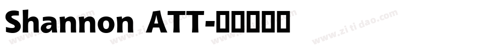 Shannon ATT字体转换